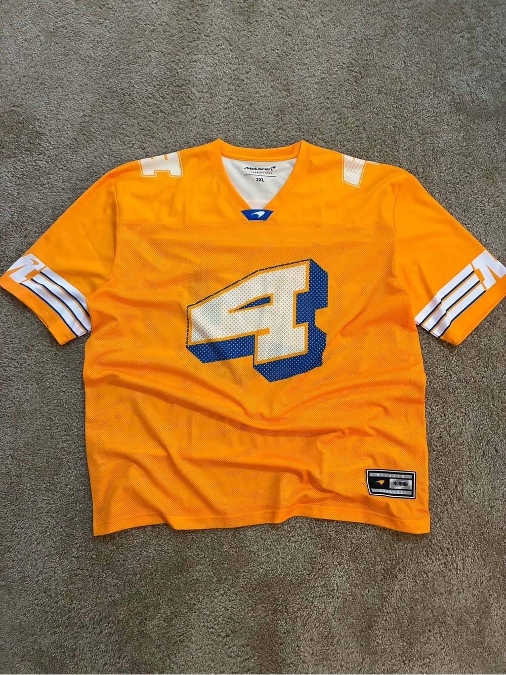 McLaren F1 Lando Norris Jersey - #4 football Style Jersey - Men’s XXL